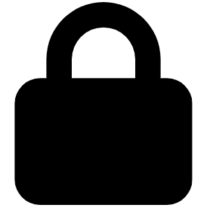 Lock Icon from Font Awesome Solid Set