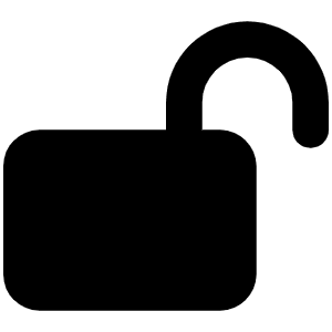 Lock Open Icon from Font Awesome Solid Set