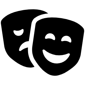 Masks Theater Icon from Font Awesome Solid Set