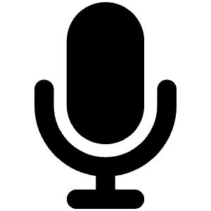 Microphone Icon from Font Awesome Solid Set