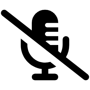 Microphone Lines Slash Icon from Font Awesome Solid Set