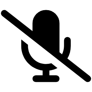 Microphone Slash Icon from Font Awesome Solid Set