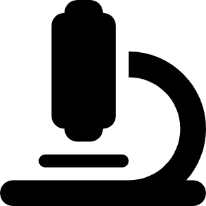 Microscope Icon from Font Awesome Solid Set