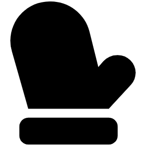 Mitten Icon from Font Awesome Solid Set
