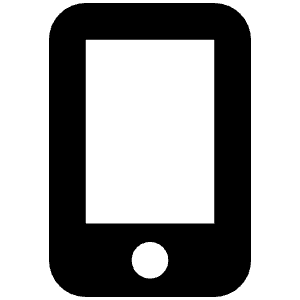 Mobile Screen Button Icon from Font Awesome Solid Set