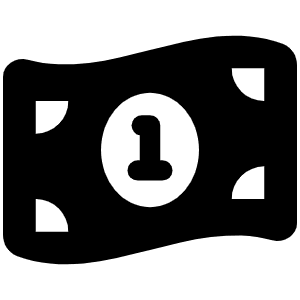 Money Bill 1 Wave Icon from Font Awesome Solid Set