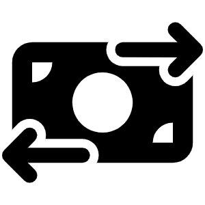 Money Bill Transfer Icon from Font Awesome Solid Set