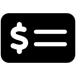 Money Check Dollar Icon from Font Awesome Solid Set