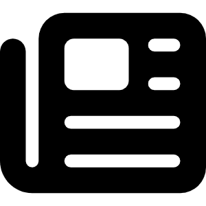 Newspaper Icon from Font Awesome Solid Set