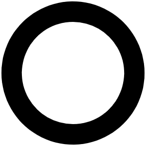 O Icon from Font Awesome Solid Set