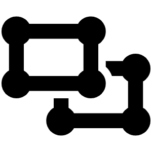 Object Ungroup Icon from Font Awesome Solid Set