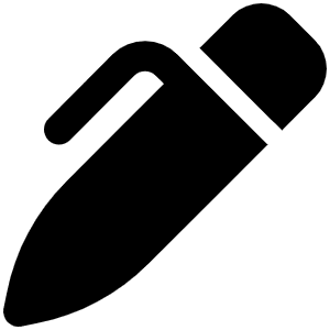 Pen Clip Icon from Font Awesome Solid Set