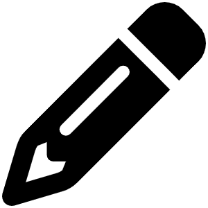 Pencil Icon from Font Awesome Solid Set