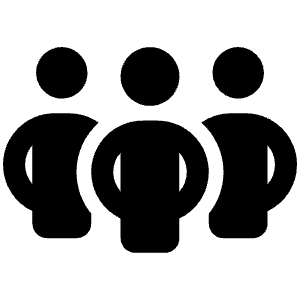 People Group Icon from Font Awesome Solid Set