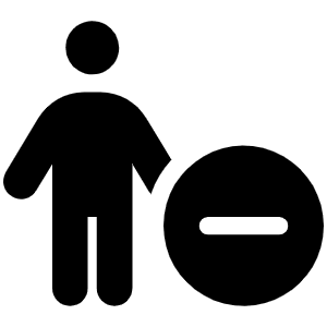 Person Circle Minus Icon from Font Awesome Solid Set
