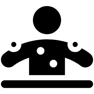 Person Dots From Line Icon from Font Awesome Solid Set