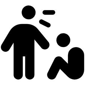 Person Harassing Icon from Font Awesome Solid Set