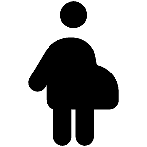 Person Pregnant Icon from Font Awesome Solid Set