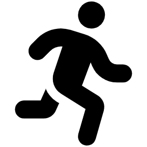 Person Running Icon from Font Awesome Solid Set