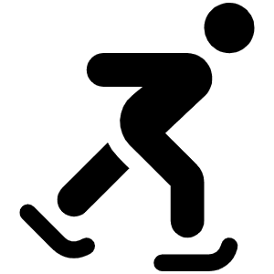 Person Skating Icon from Font Awesome Solid Set