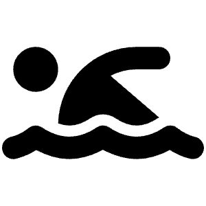 Person Swimming Icon from Font Awesome Solid Set