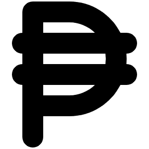Peso Sign Icon from Font Awesome Solid Set