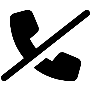 Phone Slash Icon from Font Awesome Solid Set