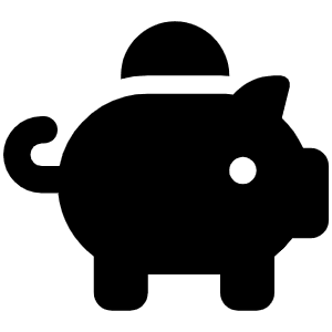 Piggy Bank Icon from Font Awesome Solid Set