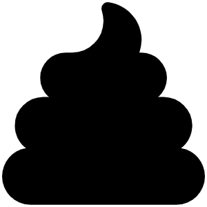 Poop Icon from Font Awesome Solid Set