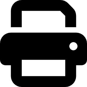 Print Icon from Font Awesome Solid Set