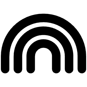 Rainbow Icon from Font Awesome Solid Set