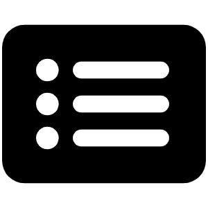 Rectangle List Icon from Font Awesome Solid Set