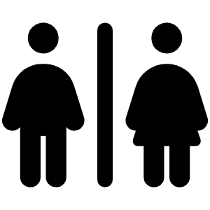 Restroom Icon from Font Awesome Solid Set