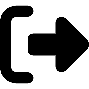 Right From Bracket Icon from Font Awesome Solid Set