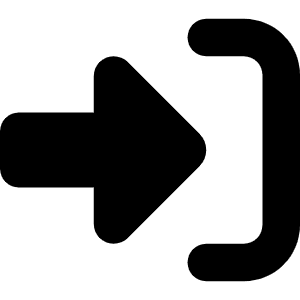 Right To Bracket Icon from Font Awesome Solid Set