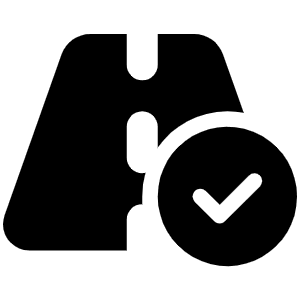 Road Circle Check Icon from Font Awesome Solid Set