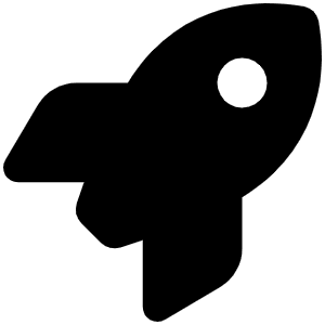 Rocket Icon from Font Awesome Solid Set
