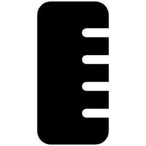 Ruler Vertical Icon from Font Awesome Solid Set