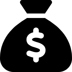 Sack Dollar Icon from Font Awesome Solid Set