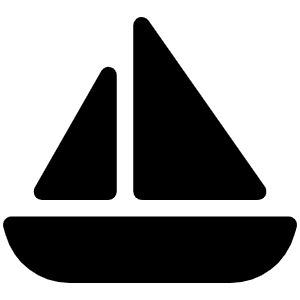 Sailboat Icon from Font Awesome Solid Set