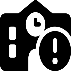 School Circle Exclamation Icon from Font Awesome Solid Set