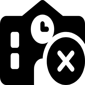 School Circle Xmark Icon from Font Awesome Solid Set
