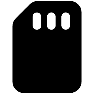 Sd Card Icon from Font Awesome Solid Set