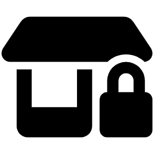 Shop Lock Icon from Font Awesome Solid Set