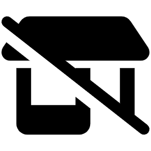 Shop Slash Icon from Font Awesome Solid Set