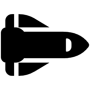 Shuttle Space Icon from Font Awesome Solid Set