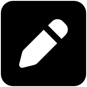 Square Pen Icon from Font Awesome Solid Set