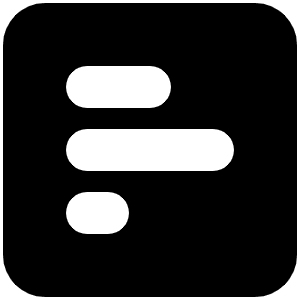 Square Poll Horizontal Icon from Font Awesome Solid Set