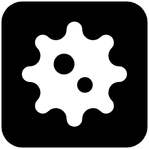 Square Virus Icon from Font Awesome Solid Set