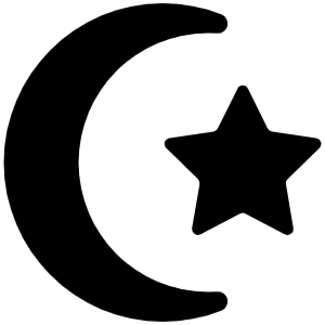Star And Crescent Icon from Font Awesome Solid Set